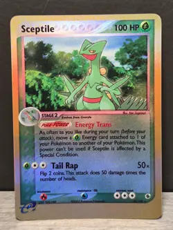 Pokemon TCG Sceptile 20/109 - EX Ruby & Sapphire - Reverse Holo Rare NM - Image 1