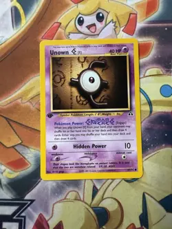 Pokemon - Unown E - Neo Discovery 67/75 1st Edition - Common - NM - Image 1