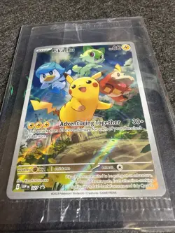 Pokemon TCG Pikachu SVP 027 Paldea Evolved Black Star Promo New Sealed - Image 3