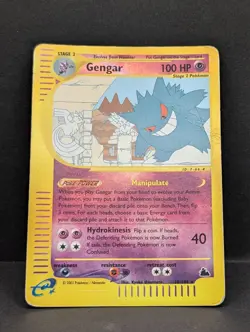 Gengar 10/144 Skyridge Reverse Holo Rare Pokemon TCG Nintendo HP - Image 3