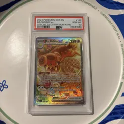 2024 POKEMON SCR EN-STELLAR CROWN SPECIAL ILLUSTRATION RARE DACHSBUN EX PSA 10 - Image 1