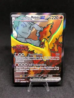 Pokemon TCG Team Rocket's Moltres Ex 208/182 Destined Rivals Stamped SIR Holo NM - Image 1