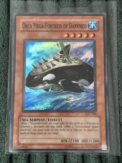 YUGIOH ORCA MEGA FORTRESS OF DARKNESS IOC-084 Super Rare Holo - Image 1