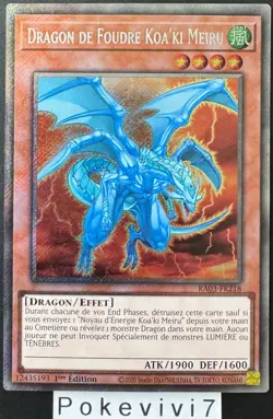 Carte YU-GI-OH! DRAGON DE FOUDRE KOA'KI MEIRU RA03-FR218 PSR NEUF - Image 1