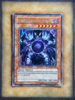 Yugioh Caius the Shadow Monarch SDDE-EN001 Ultra Rare 1st Ed LP - Image 1