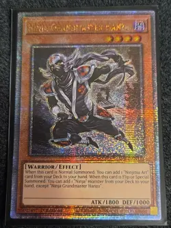 YUGIOH Ninja Grandmaster Hanzo RA04-EN173 Quarter Century Secret Rare NM - Image 1