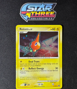 ??? SWIRL Rotom Lv.37 13/100 Holo Majestic Dawn Pokemon TCG Card Near Mint ??? - Image 1