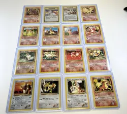 Pokemon WOTC Gym Challenge Blaine Gym Leader Card Lot Of 16 NM/LP Vintage - Image 1