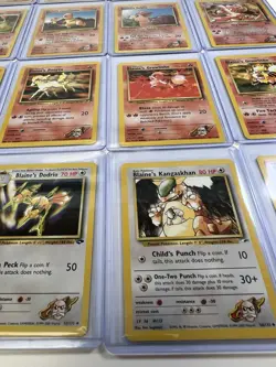 Pokemon WOTC Gym Challenge Blaine Gym Leader Card Lot Of 16 NM/LP Vintage - Image 3