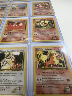 Pokemon WOTC Gym Challenge Blaine Gym Leader Card Lot Of 16 NM/LP Vintage - Image 4