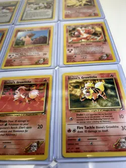 Pokemon WOTC Gym Challenge Blaine Gym Leader Card Lot Of 16 NM/LP Vintage - Image 5