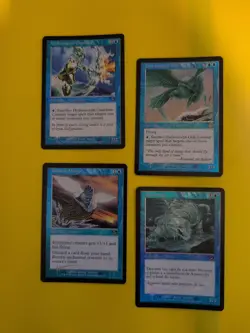 MTG 4 Card. Hydromorph Guardian, Gull,Aquameba,Ghostly Wings. Foils. Torment. - Image 1