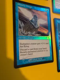 MTG 4 Card. Hydromorph Guardian, Gull,Aquameba,Ghostly Wings. Foils. Torment. - Image 4