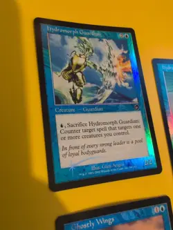 MTG 4 Card. Hydromorph Guardian, Gull,Aquameba,Ghostly Wings. Foils. Torment. - Image 5