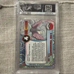 2000 Topps Chrome Pokemon Card T.V. Sparkle #49 Venomoth PSA 8 - Image 2