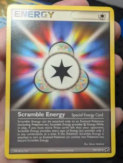 Uncommon Scramble Energy Pokemon Energy Card, Deoxys Set 95/107 non holo LP - Image 1