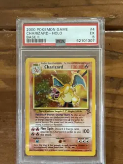 Charizard Holo - 4/102 - Base Set Vintage WOTC Pokemon Card - PSA 5 - Image 1