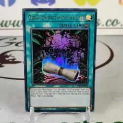 Dark Contract With The Gate GFP2-EN159 Ultra Rare 1st Ed Yugioh Card Near Mint - Image 1