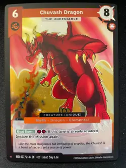 2025 MetaZoo Chuvash Dragon 027/214 1 Star Rare Holo Card MZ1 - Image 1