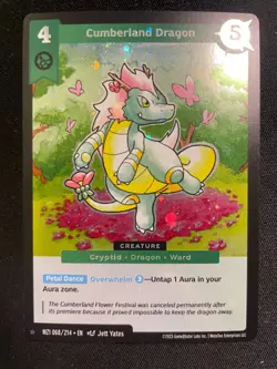 2025 MetaZoo Cumberland Dragon 068/214 1 Star Rare Holo Card MZ1 - Image 1