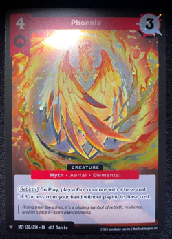 2025 MetaZoo Phoenix 120/214 1 Star Rare Holo Card MZ1 - Image 1