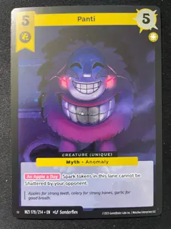 2025 MetaZoo Panti 179/214 1 Star Rare Holo Card MZ1 - Image 1