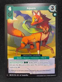 2025 MetaZoo Aguara 071/214 1 Star Rare Holo Card MZ1 - Image 1