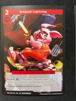 2025 MetaZoo Greased Lightning 147/214 1 Star Rare Holo Card MZ1 - Image 1