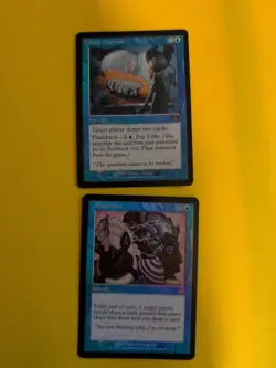 MTG 2 Card. Plagiarize & Deep Analysis Old Vintage shooting star Foil. Torment. - Image 1