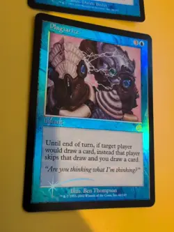 MTG 2 Card. Plagiarize & Deep Analysis Old Vintage shooting star Foil. Torment. - Image 3