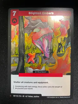 2025 MetaZoo Blighted Embers 151/214 1 Star Rare Holo Card MZ1 - Image 1