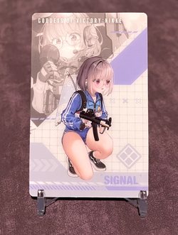 Signal Goddess of Victory Nikke Gun Girl Metal Card Collection Holo - Image 2