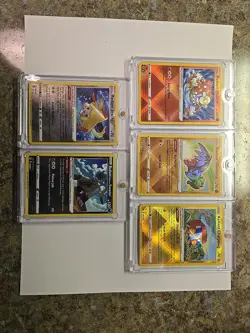 Pokemon TGC Lot Of 5 Radiant Cards- Heatran, Jirach, Hawlucha,Charjabug,Sneasler - Image 1