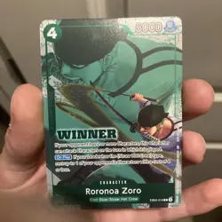 Roronoa Zoro (Winner Pack 2025 Vol. 3) EB02-019 One Piece Promotion Cards Foil - Image 1