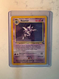 Haunter 06/62 Holo Unlimited Lightly Played Fossil Set Pokemon Card TCG - Image 1