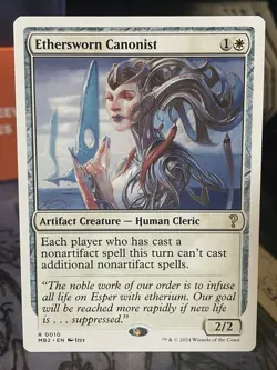 Ethersworn Canonist White Border #10 Mystery Booster 2 MTG Magic Card - Image 1