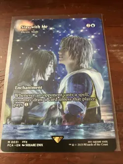 MTG 1x Stay with Me - Rhystic Study Showcase Final Fantasy: Through the Ages EDH - Image 1