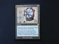 Unwinding Clock Schematic NM [The Brothers' War] Mtg Magic Free Tracking! - Image 1
