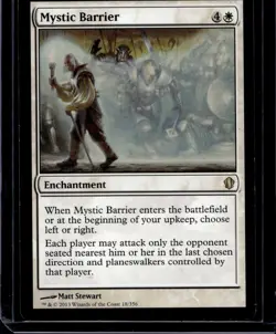 1 x Mystic Barrier - Commander 2013 - Light Play - MTG - Image 1