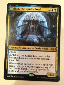 MTG Talion, the Kindly Lord - Wilds of Eldraine (WOE) NM/M 215 - Image 1