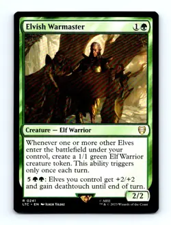 #241 2023 Tales of Middle-earth Commander LTC Elvish Warmaster Rare - Image 1