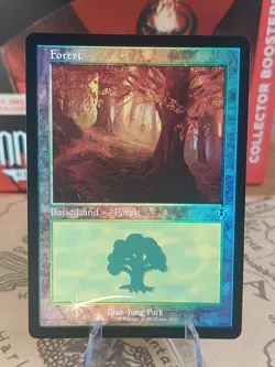 MTG - Forest 296 (Retro Frame Foil) - Innistrad Remasterd NM/M Condition - Image 1