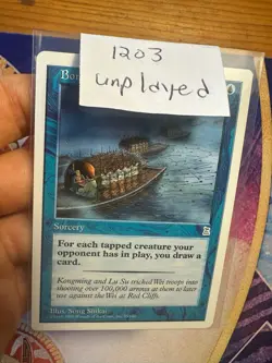 English Borrowing 100000 Arrows • Portal Three Kingdoms • Unplayed NM • Mtg 1203 - Image 3