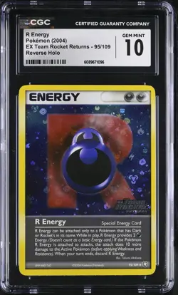 CGC 10 R Energy EX Team Rocket Returns 95/109 Reverse Holo Stamped Pokemon Card - Image 1