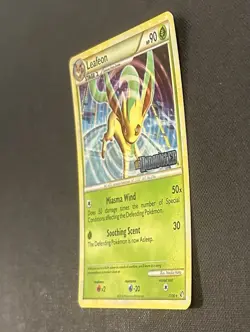 POKEMON POKEMON TCG 2010 LEAFEON 17/90 HOLO UNDAUNTED PRERELEASE PROMO NM - Image 5