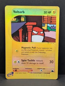 Voltorb 113/144 Skyridge Reverse Holo Rare Pokemon TCG Nintendo MP+ - Image 1