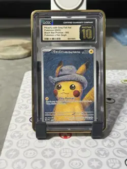 POKEMON CGC 10 PRISTINE Pikachu with Grey Felt Hat SVP 085 Promo Van Gogh 2023 - Image 1