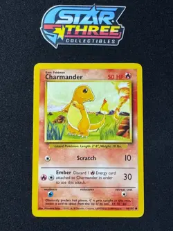 Pokemon Starters - Charmander , Squirtle Bulbasaur Base Set - Lightly Played - Image 4