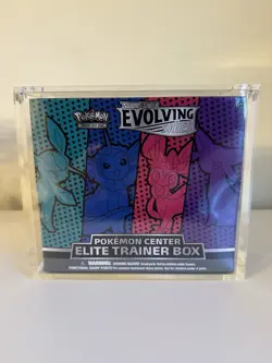 Evolving Skies Pokemon Center Elite Trainer Box ETB New & Sealed + Acrylic Case - Image 1