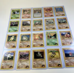 Pokemon WOTC Gym Challenge Brock Gym Leader Card Lot Of 20 NM/LP Vintage - Image 1